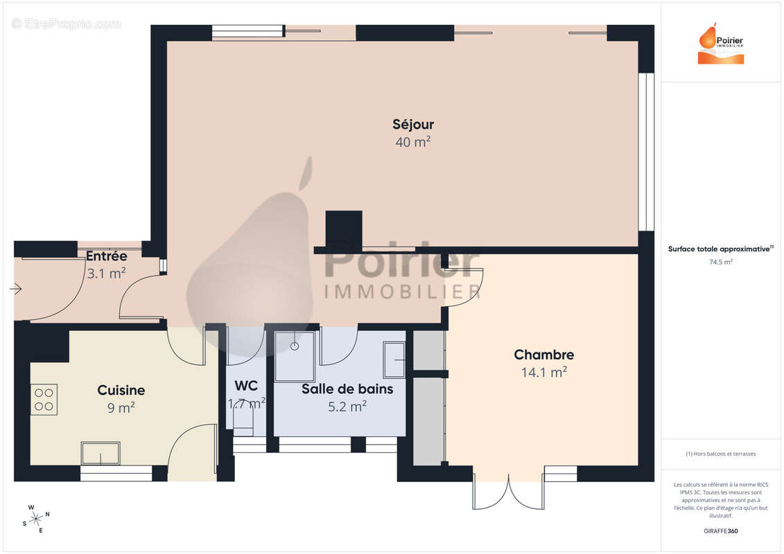 Appartement à EVIAN-LES-BAINS