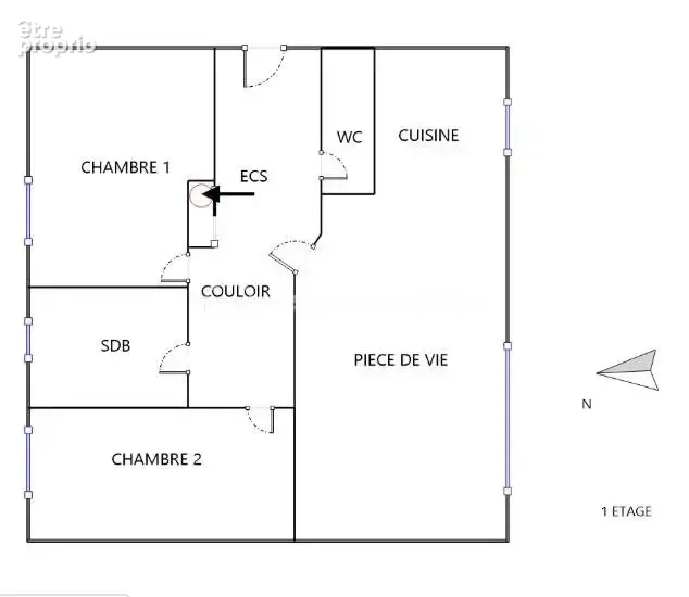 Appartement centre ville (2 Chambres , balcon , Garage Fermé et Place de Parking) - photo 27