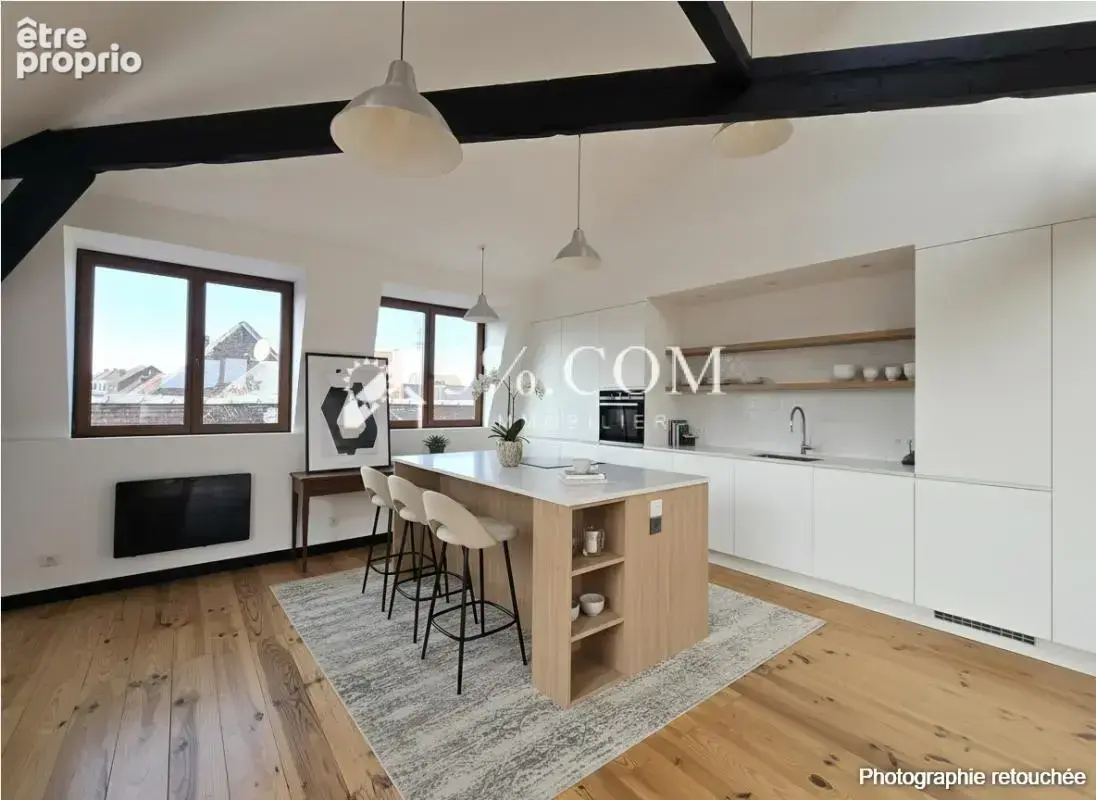 Appartement à vendre   91 m2   Tourcoing, quartier Croix Rou - photo 2