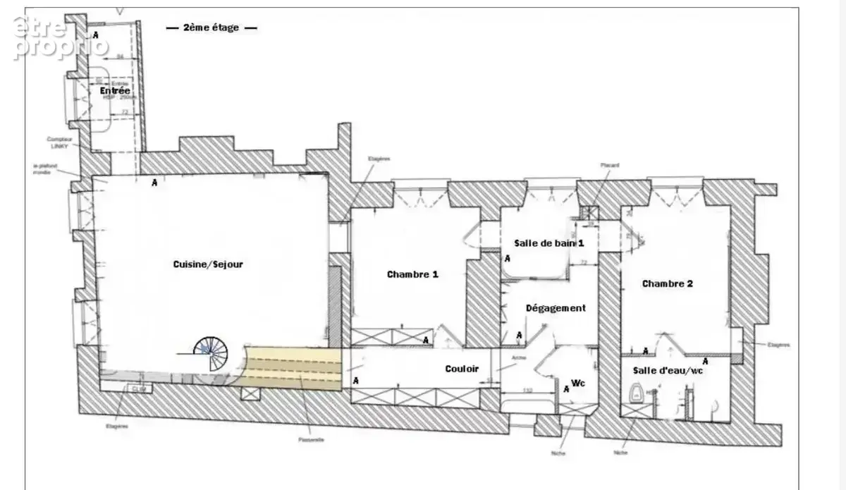 Saintonge /vielle du temple/dernier etage /3 chambres - photo 15