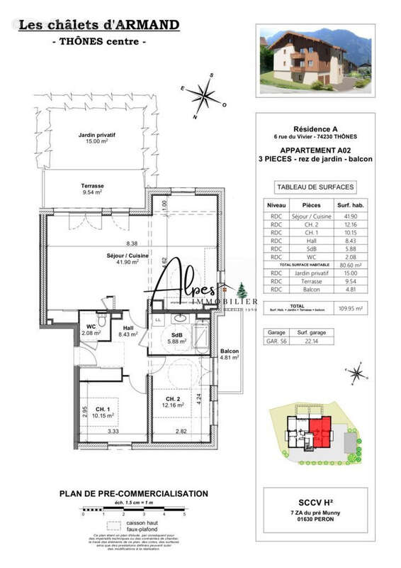 batiment A - Appartement à THONES