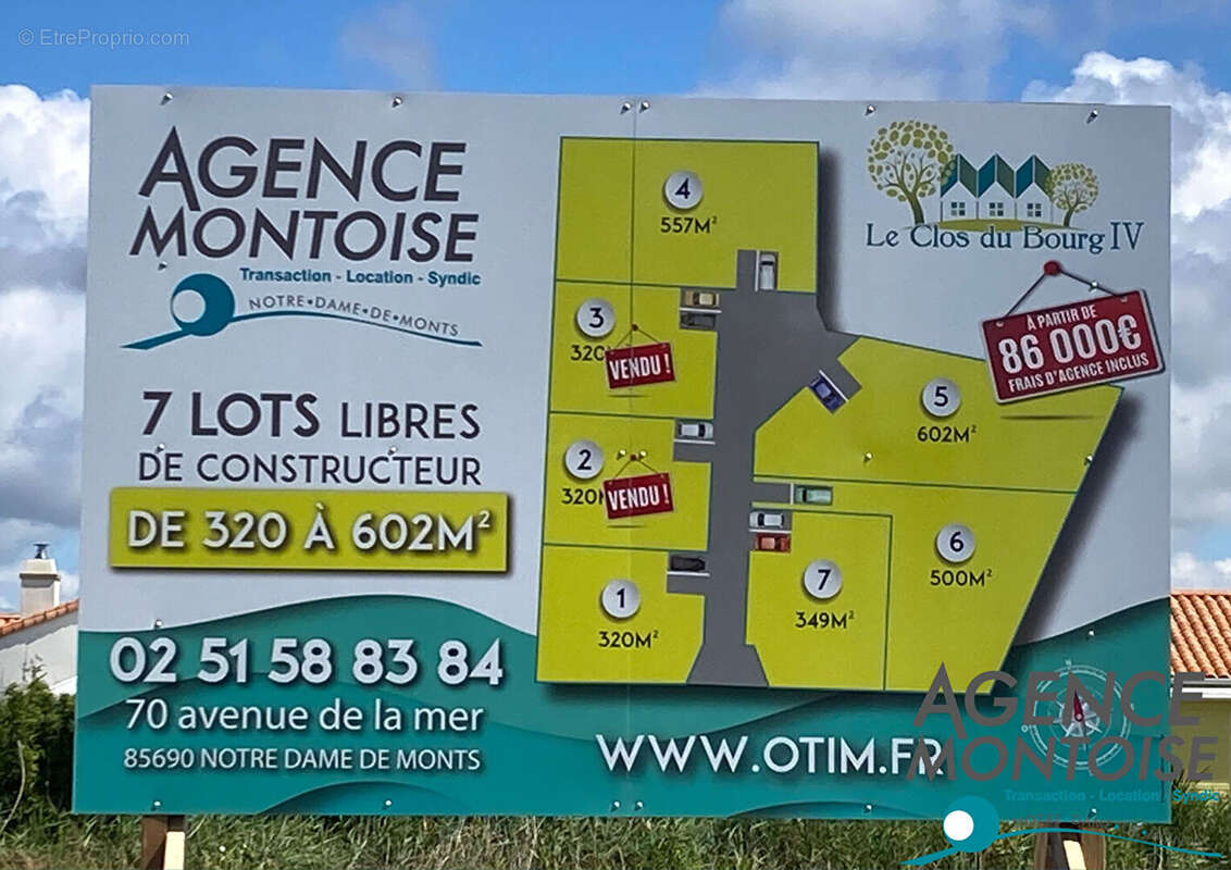 Terrain à NOTRE-DAME-DE-MONTS