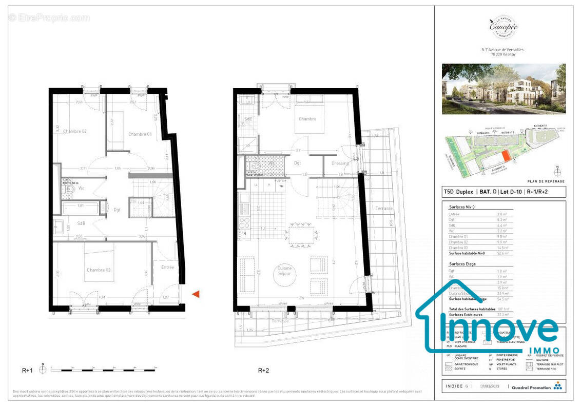 Appartement à VIROFLAY