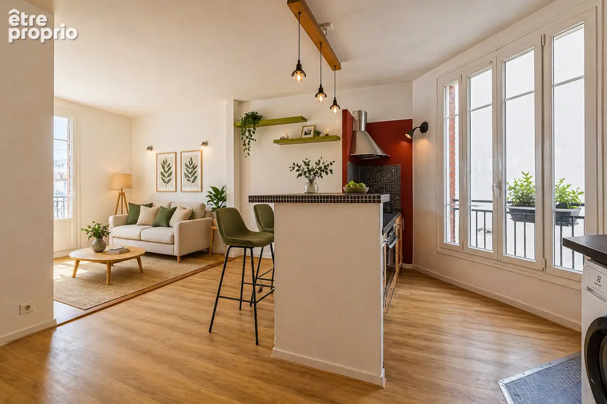 Appartement Paris 2 pièce(s) 43 m2 + Balcon JOURDAIN - photo 3