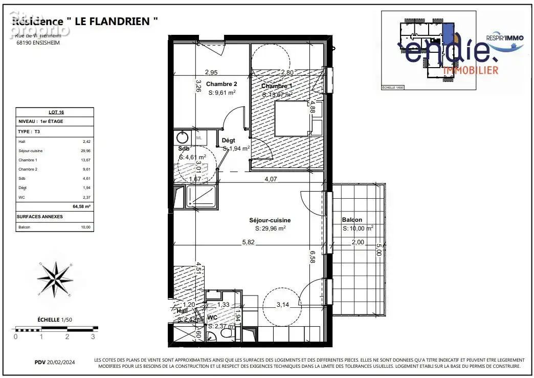 Appartement 3 pièces 65 m² à vendre à Ensisheim (68190) - photo 7
