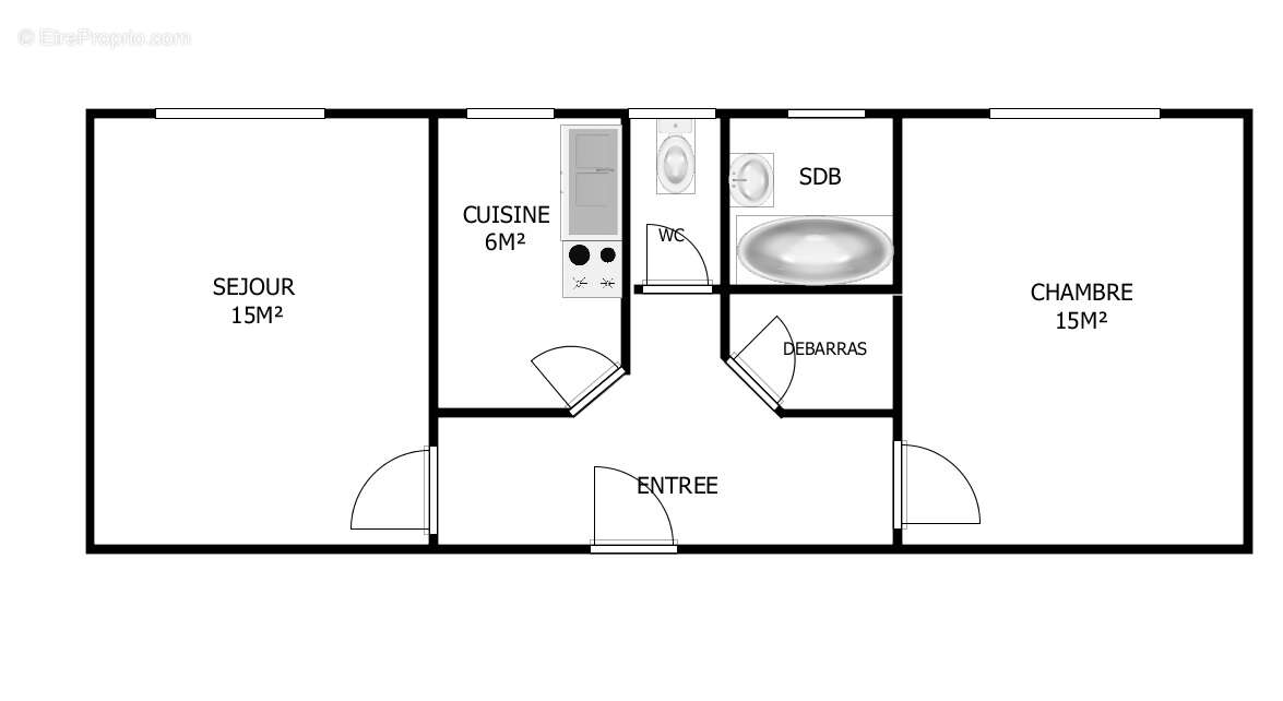 Appartement à PARIS-18E