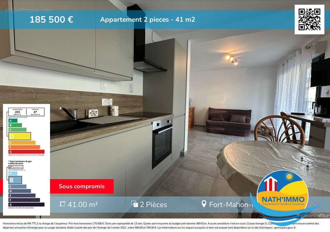 Appartement à FORT-MAHON-PLAGE