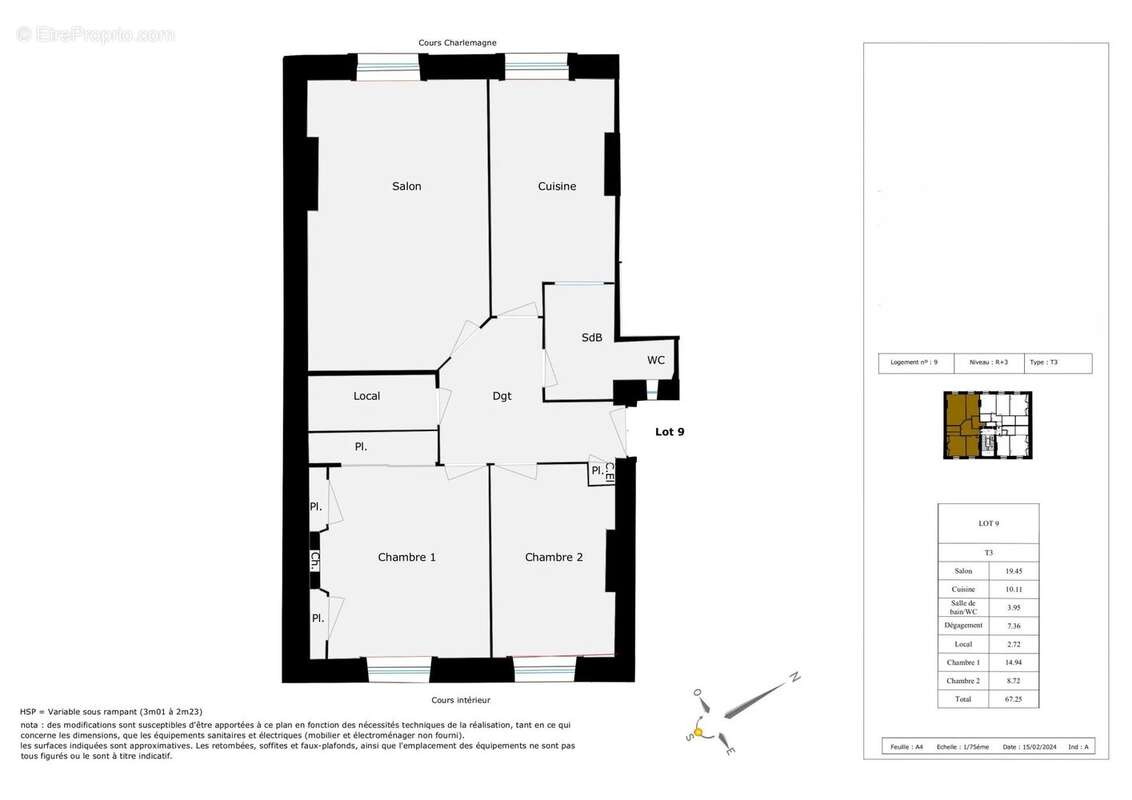 Appartement à LYON-2E