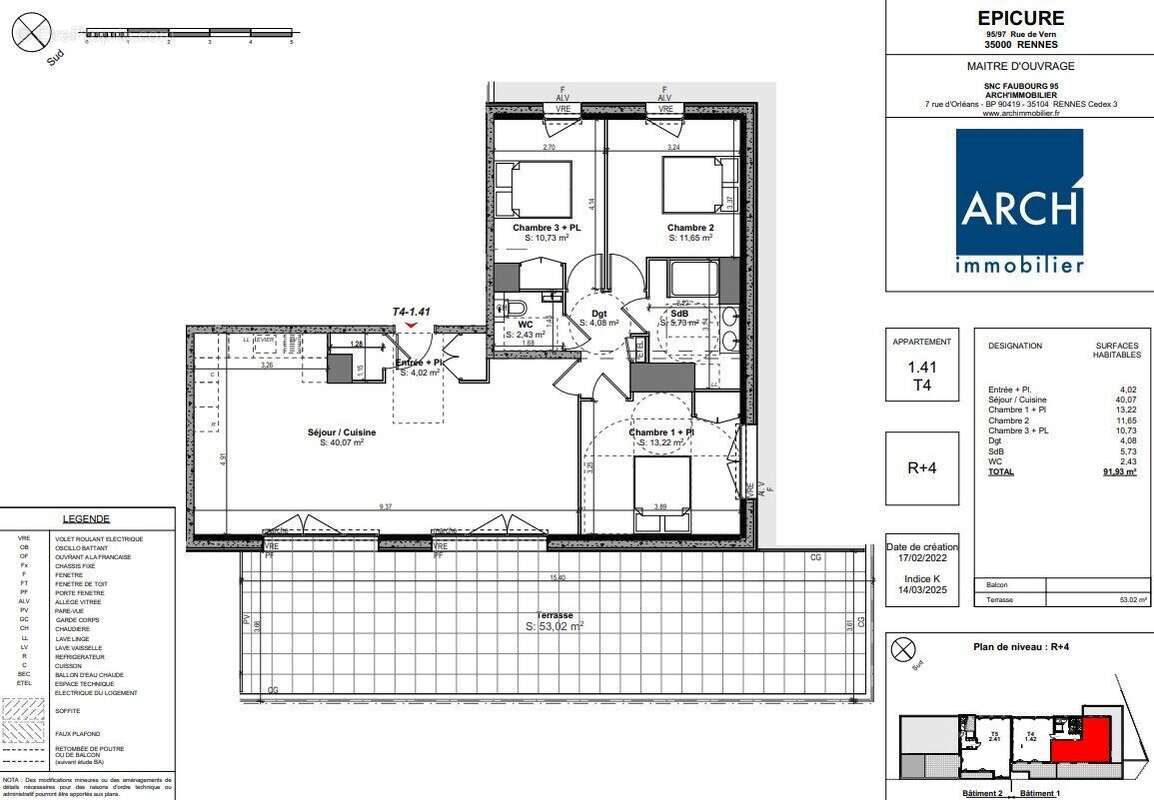 Appartement à RENNES