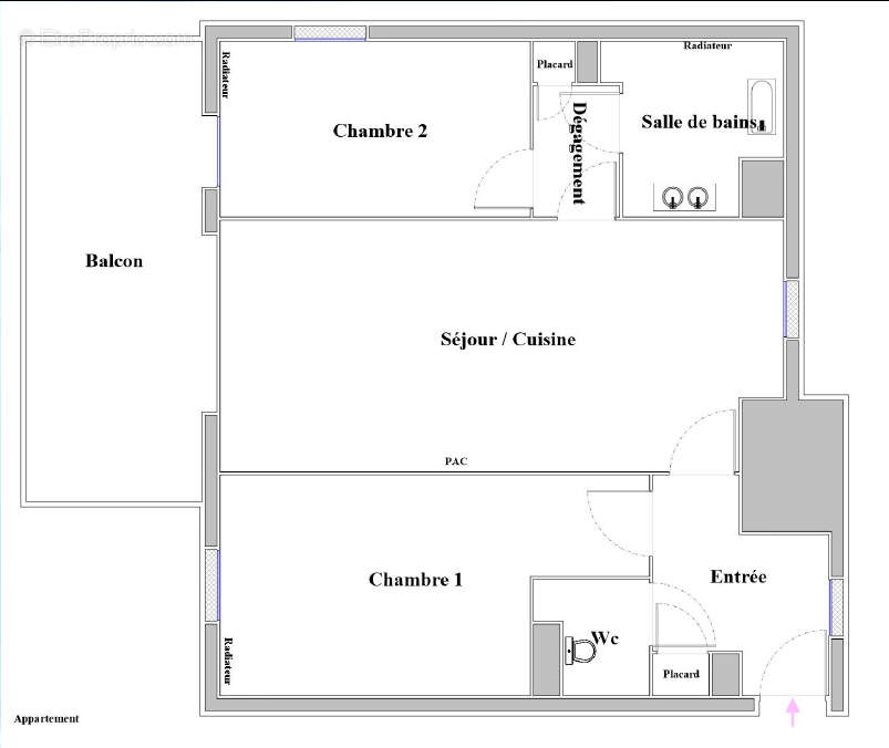 Appartement à GILETTE