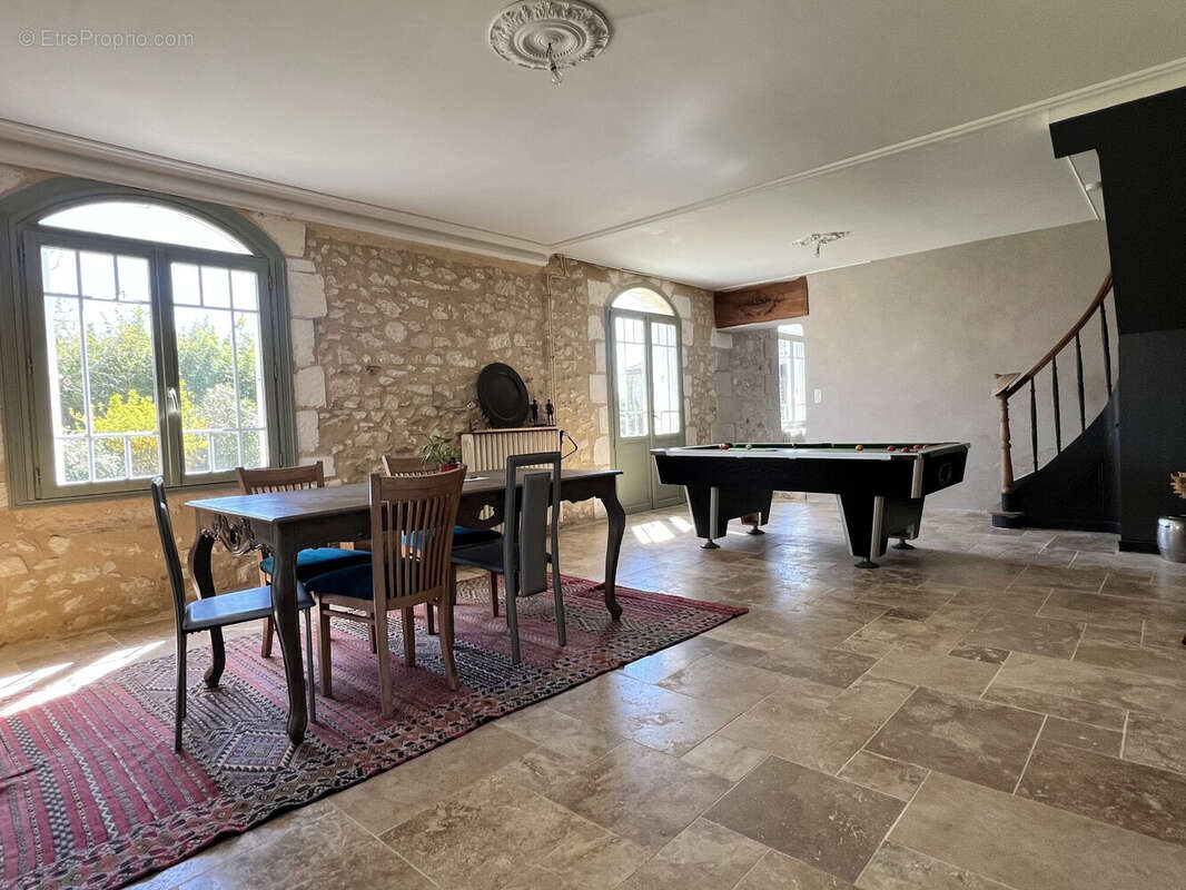 salon billard - Maison à GAGEAC-ET-ROUILLAC