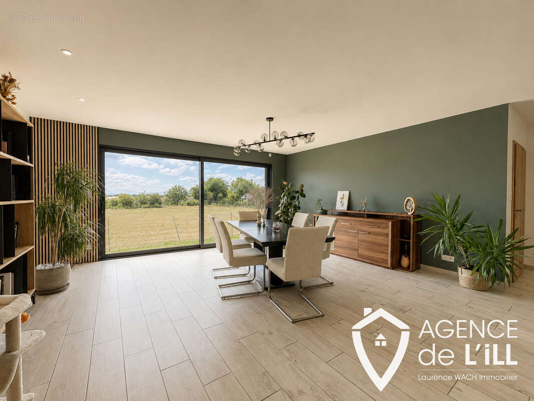 Maison contemporaine 160 m2 sur un terrain 14.50 ares avec vue dégagée - photo 4