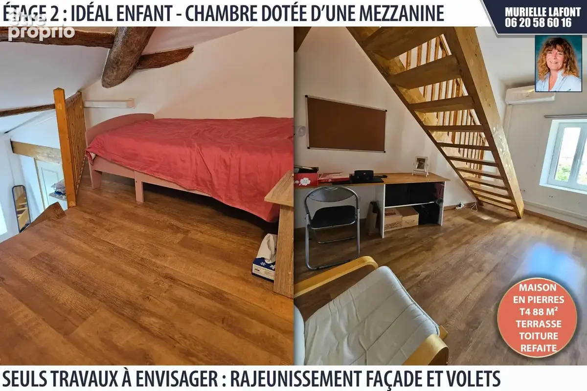 Maison de village T4 rénovée avec extérieur - photo 7