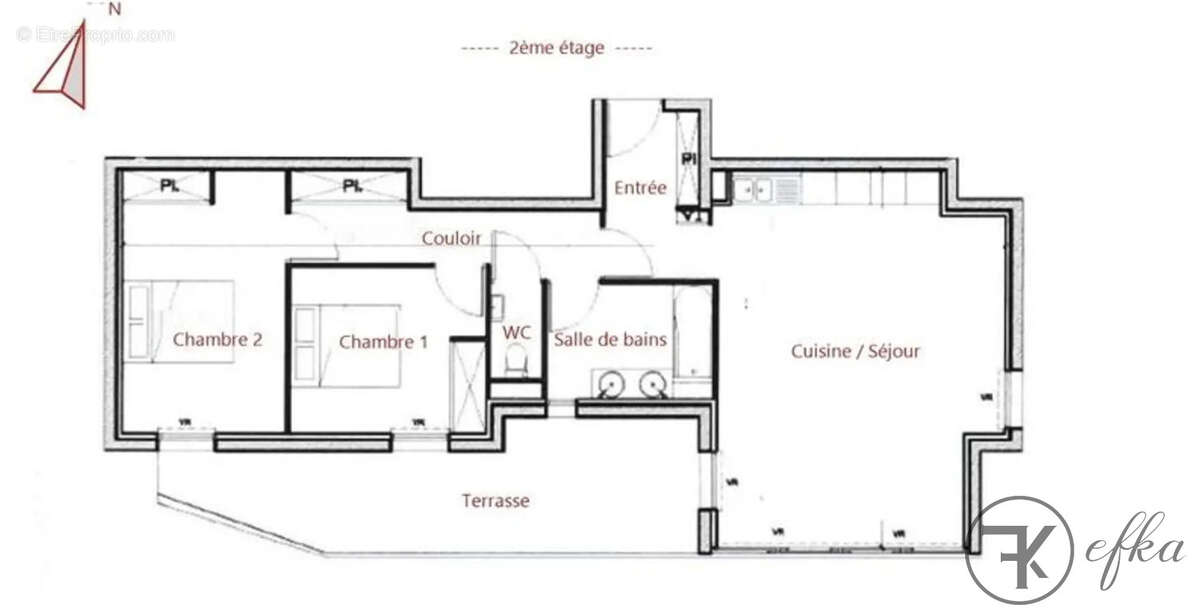 Spacieux T3 de 72 m2 quartier Port Marianne - photo 12