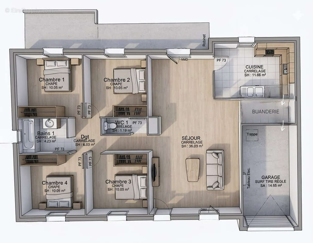 Maison à GASVILLE-OISEME