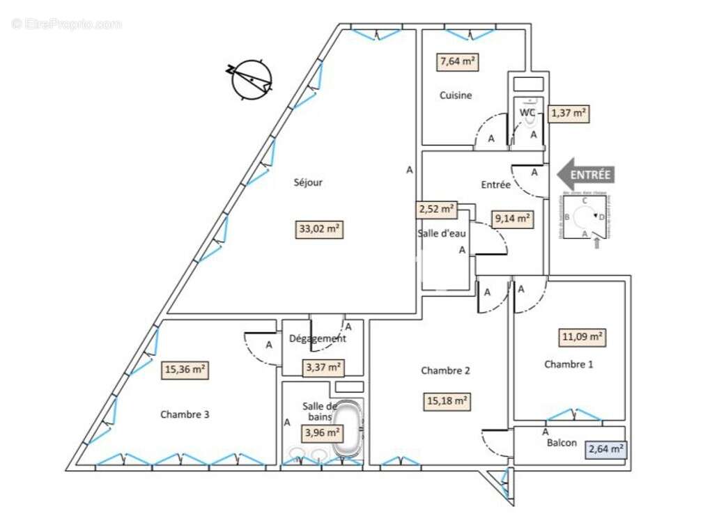 Appartement à ASNIERES-SUR-SEINE