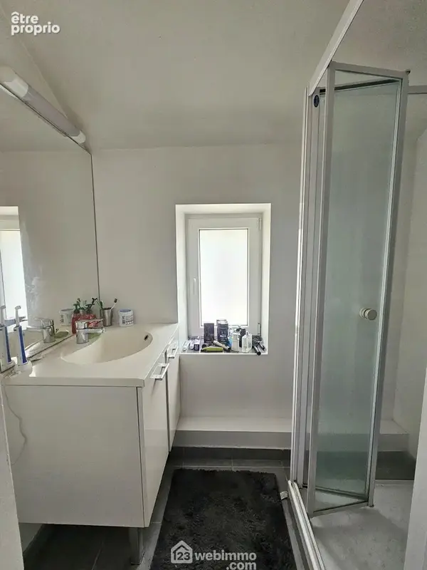 Une salle d'eau avec sa fenêtre.