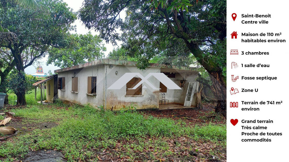 Maison à SAINT-BENOIT