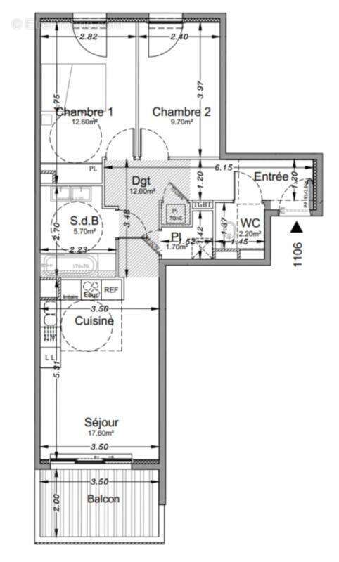Appartement à SAINT-LAURENT-DU-VAR