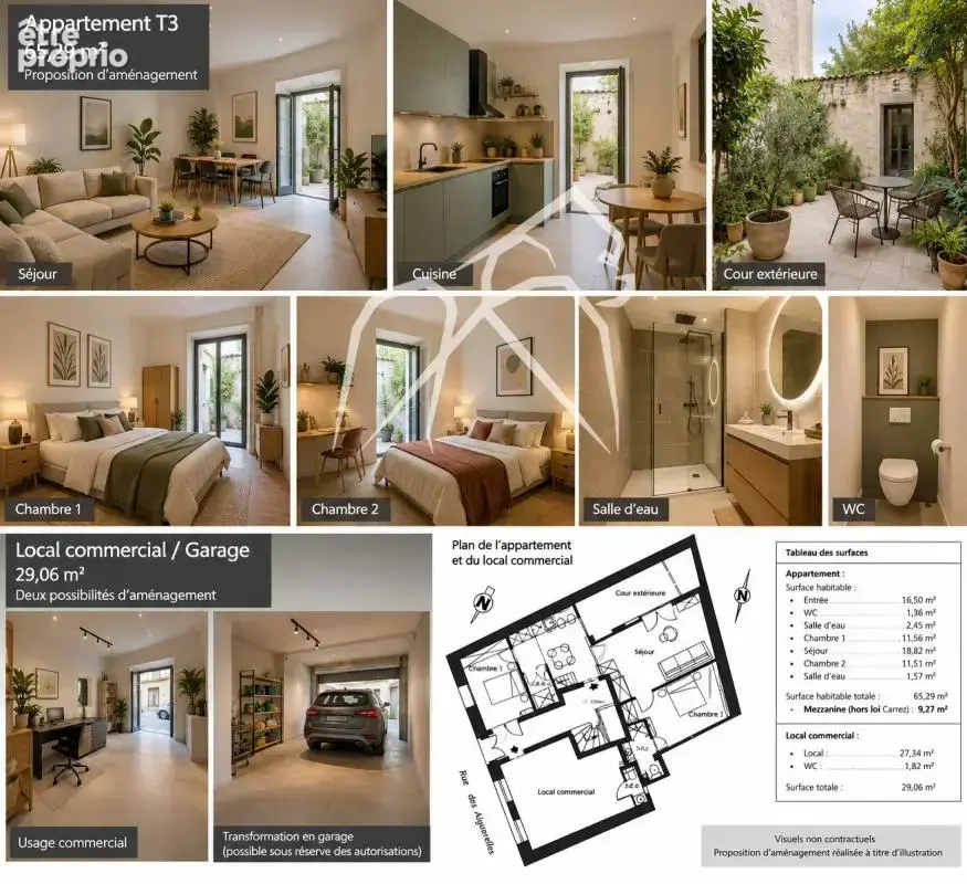 Appartement t3 en rez-de-chaussée + local commercial – 94 m² – 320 000 € - photo 4