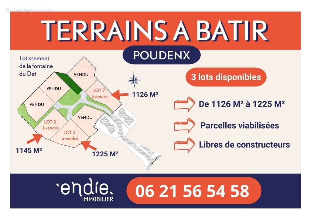 Terrain à POUDENX