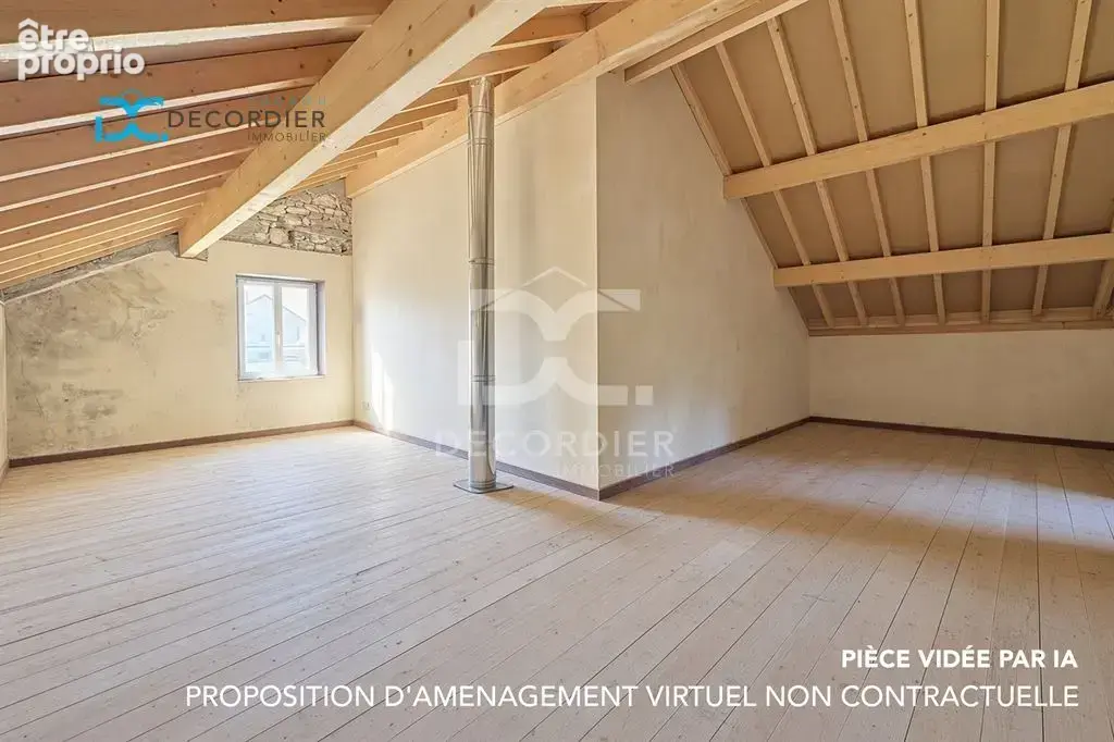 Orcier – maison mitoyenne avec fort potentiel, terrasse et vue montagne 81 m² et 105m² a amenager - photo 15