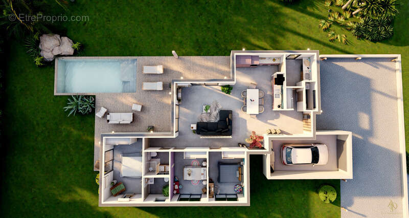Dpt Corse (20), à vendre GHISONACCIA maison 119 m² avec piscine  terrain de 743 m² à 3 Km de la mer - photo 2