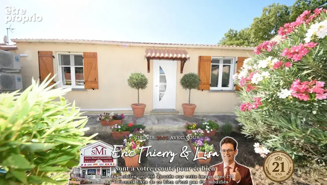 EXCLUSIVITE - À saisir ! Charmante maison T3 de plain-pied avec jardin et panneaux solaires à Ornaisons   Peti - photo 3