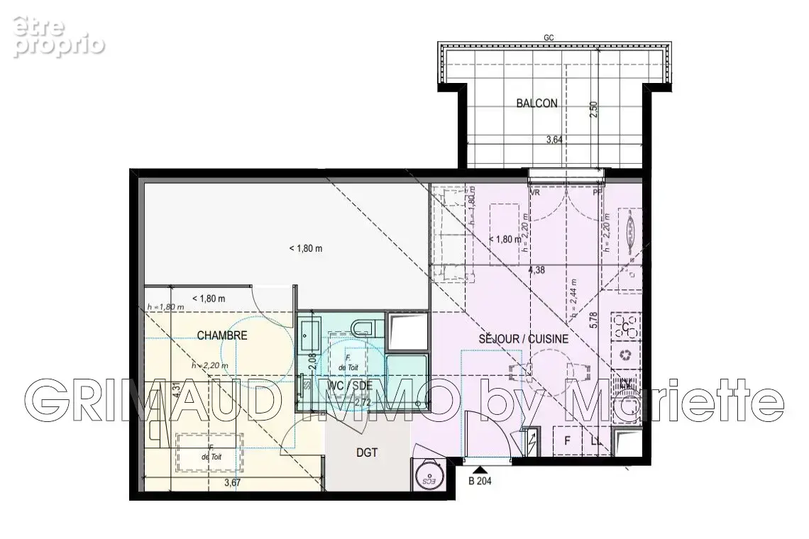 Appartement 44 m² à vendre à Cogolin (83310) - photo 2