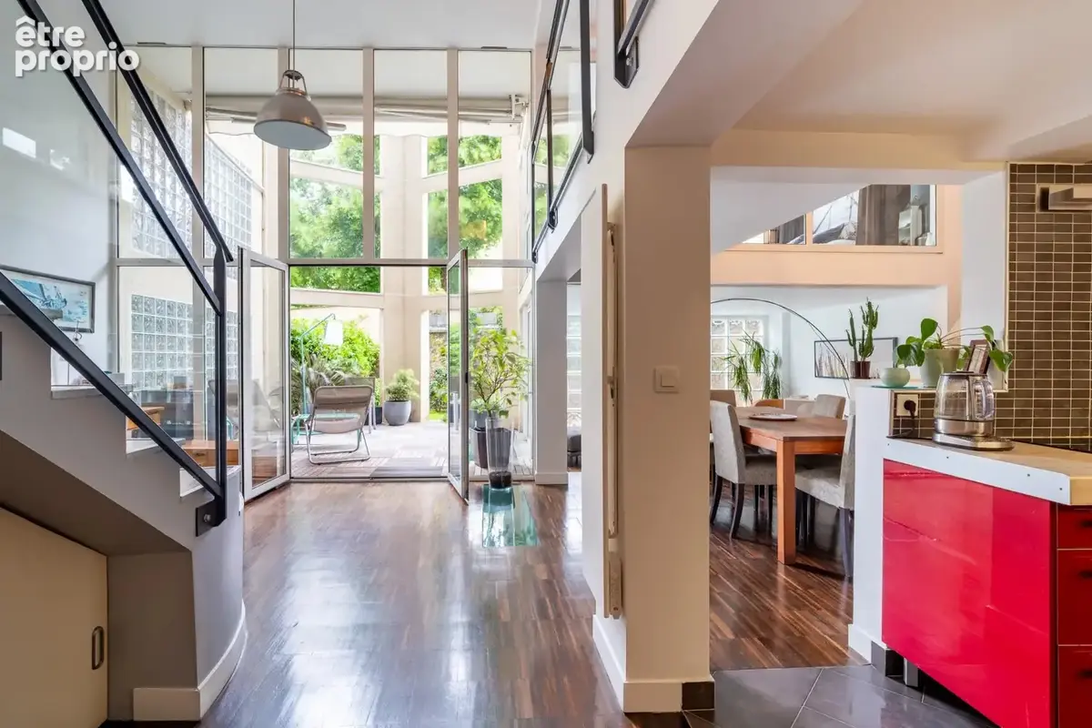 Asnières - quartier des philosophes -  superbe loft avec jardin - photo 3