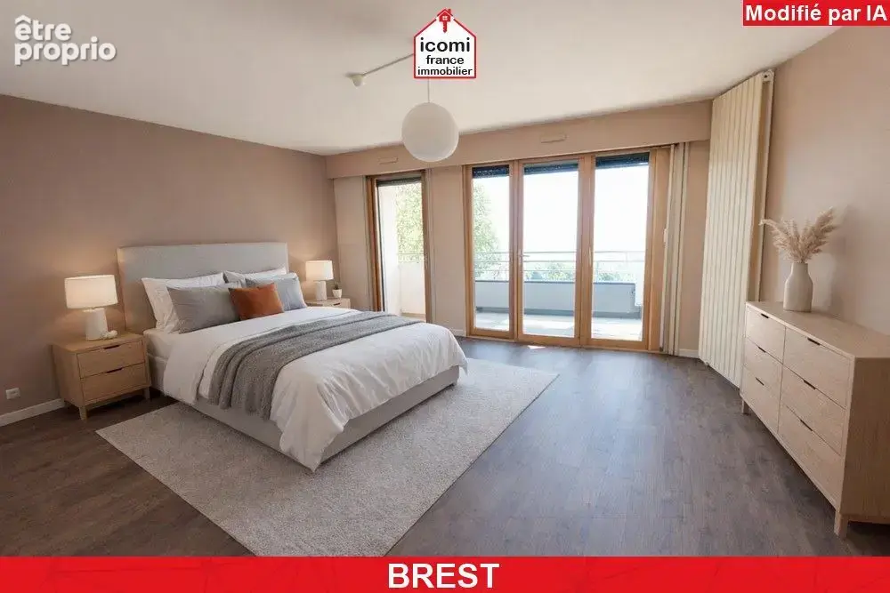 Finistere - brest (29200) - a vendre - appartement duplex t5 - 2 chambres - immeuble recent - box ferme - balcon - dalle beton - - photo 8