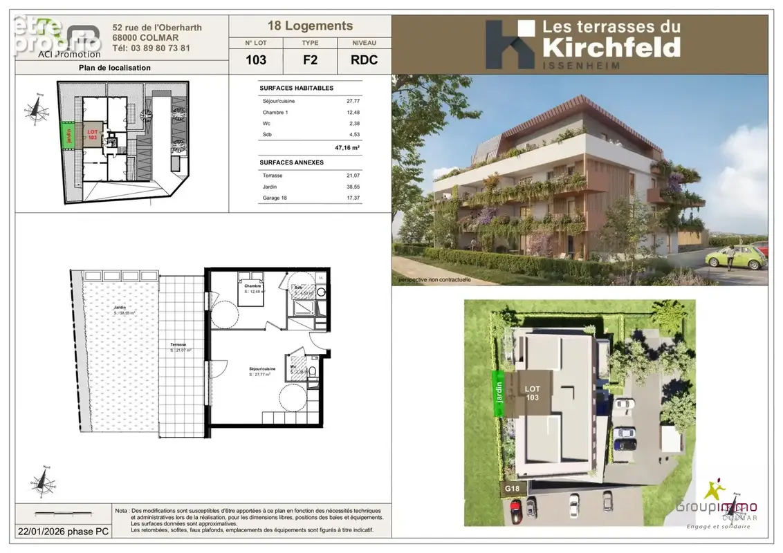 Appartement à ISSENHEIM