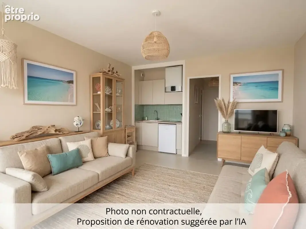 Royan - quartier du parc - appartement t1 au pied de la plage - avec garage - photo 13