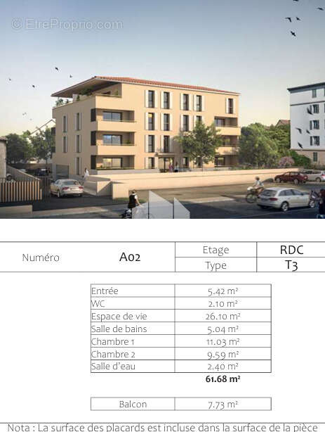 Appartement à L'ARBRESLE