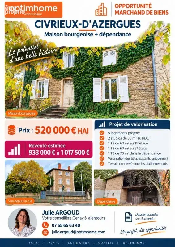 Maison à vendre 8 pièces CIVRIEUX D'AZERGUES (69) - photo 5