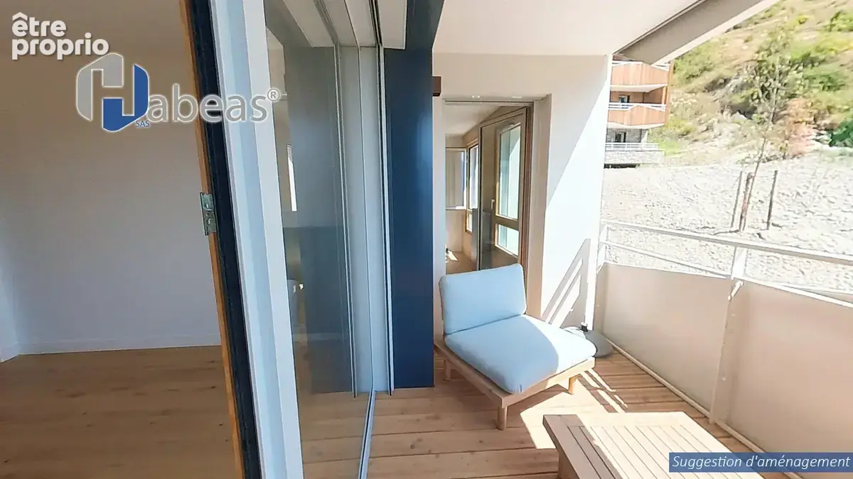 T3 avec 1 chambre plus 2 cabines , 63.71m², Balcon 5,58m², Casier à Ski, cellier - photo 7