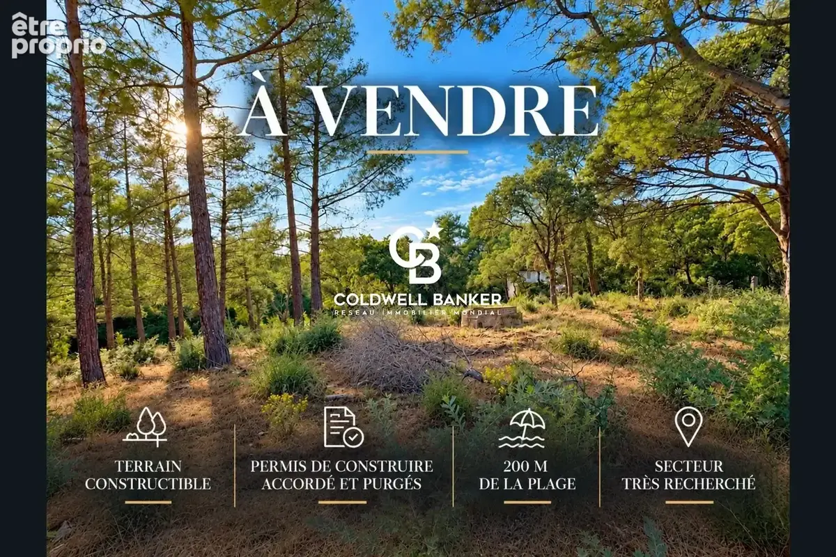 Grimaud – Beauvallon / Bartole – Terrain constructible de 3221 m² avec permis purgé - photo 1