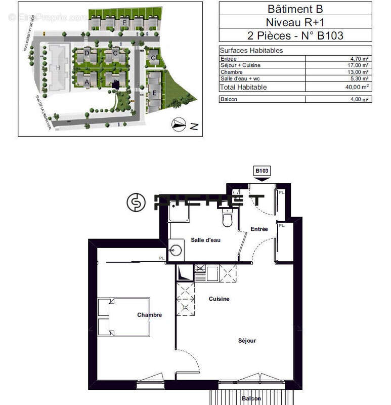 Appartement à BRUYERES-LE-CHATEL