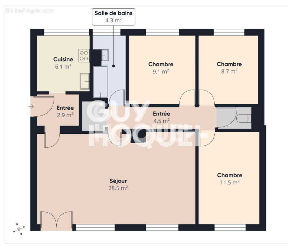 Appartement à LE GRAND-QUEVILLY