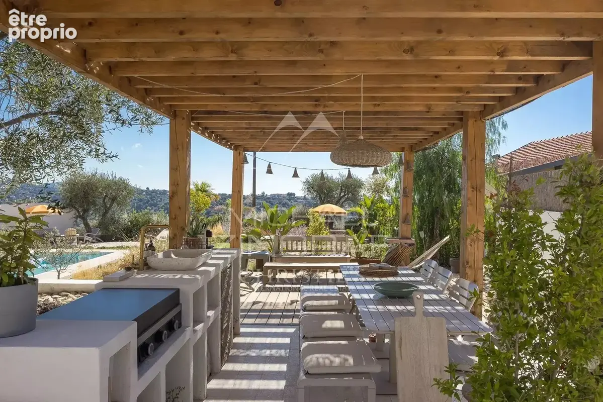 Nice - Bellet - Villa rénovée avec piscine, vue dégagée - photo 5