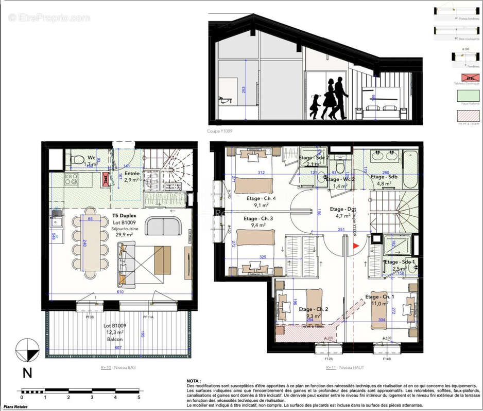 Appartement 88 m² à Macot-La-Plagne  - photo 5