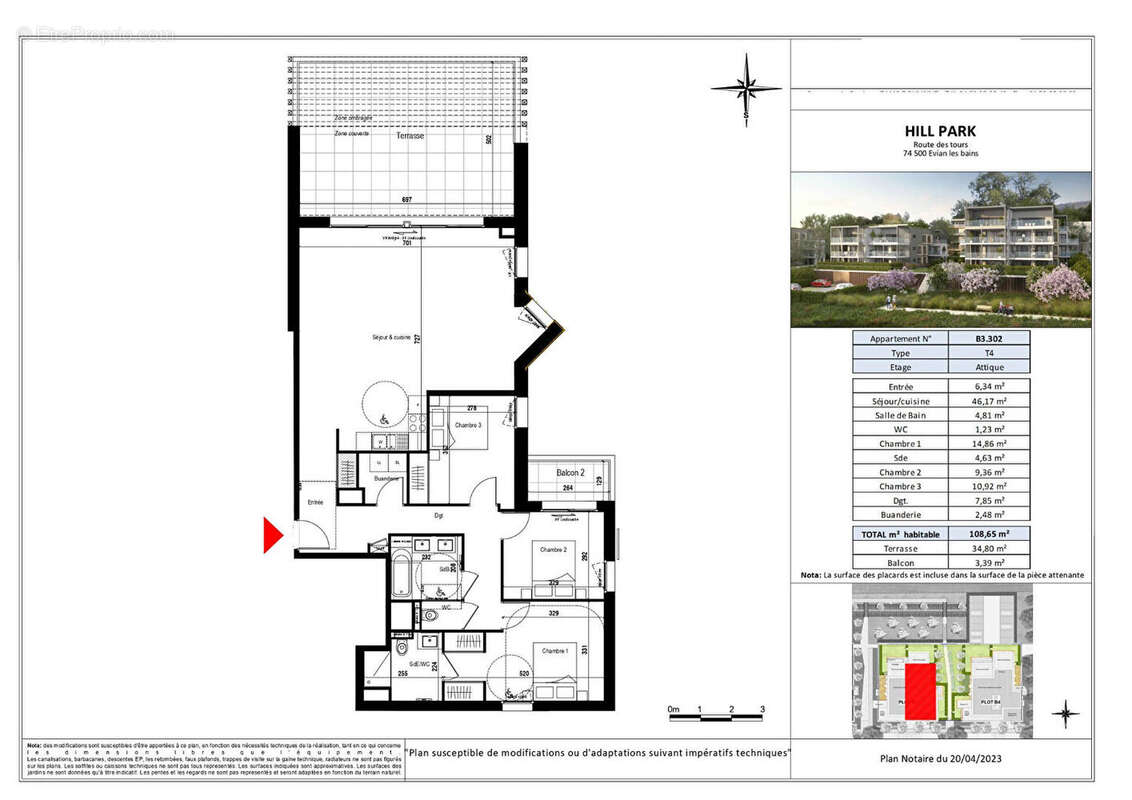 Appartement à EVIAN-LES-BAINS