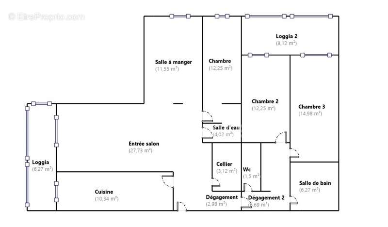 Appartement à GENNEVILLIERS