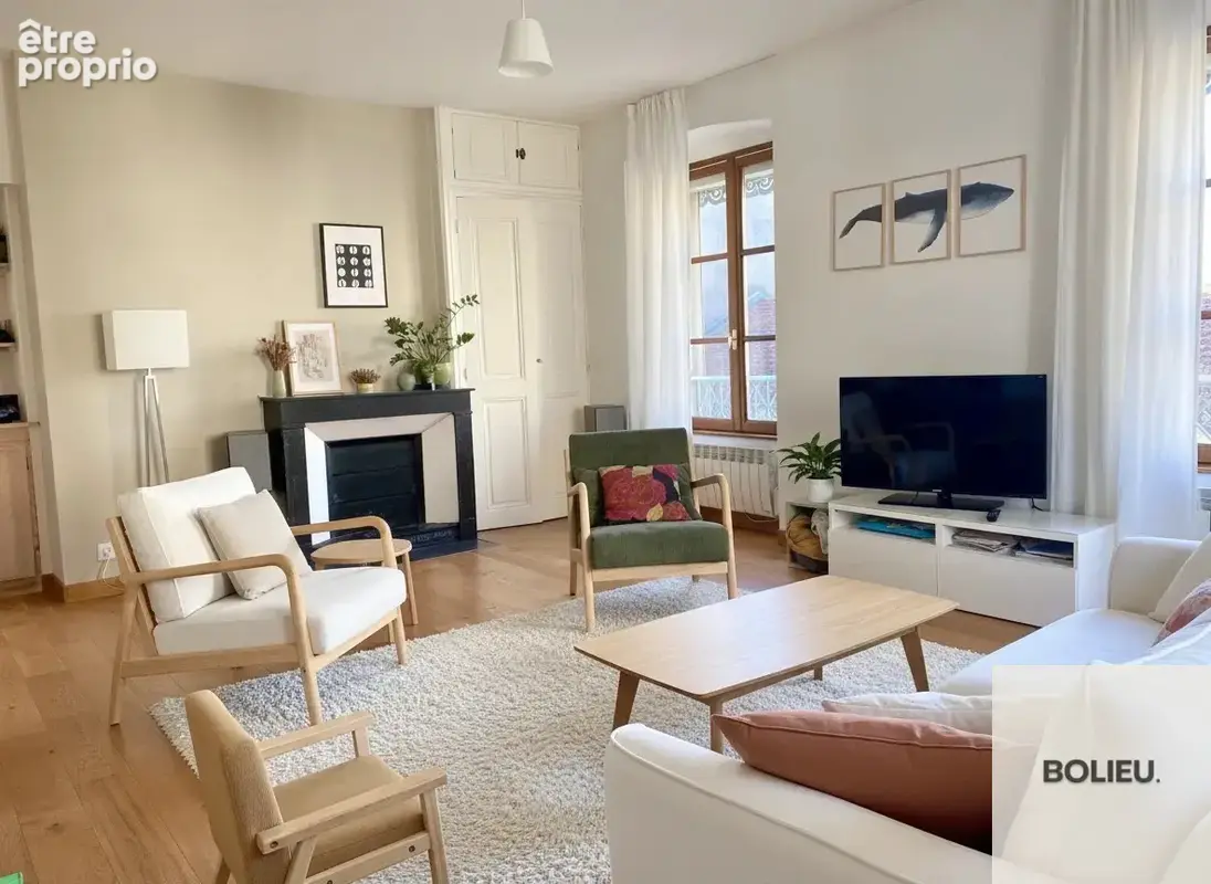 Appartement t3   88 m2   grenoble saint-bruno - photo 1