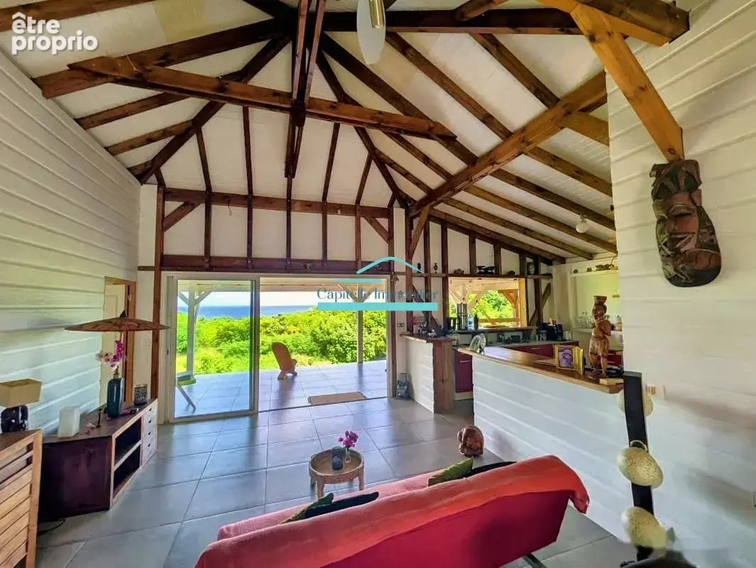 MARIE-GALANTE   Ensemble immobilier vue mer 180o : villa + 3 bungalows + terrain constructible - photo 6