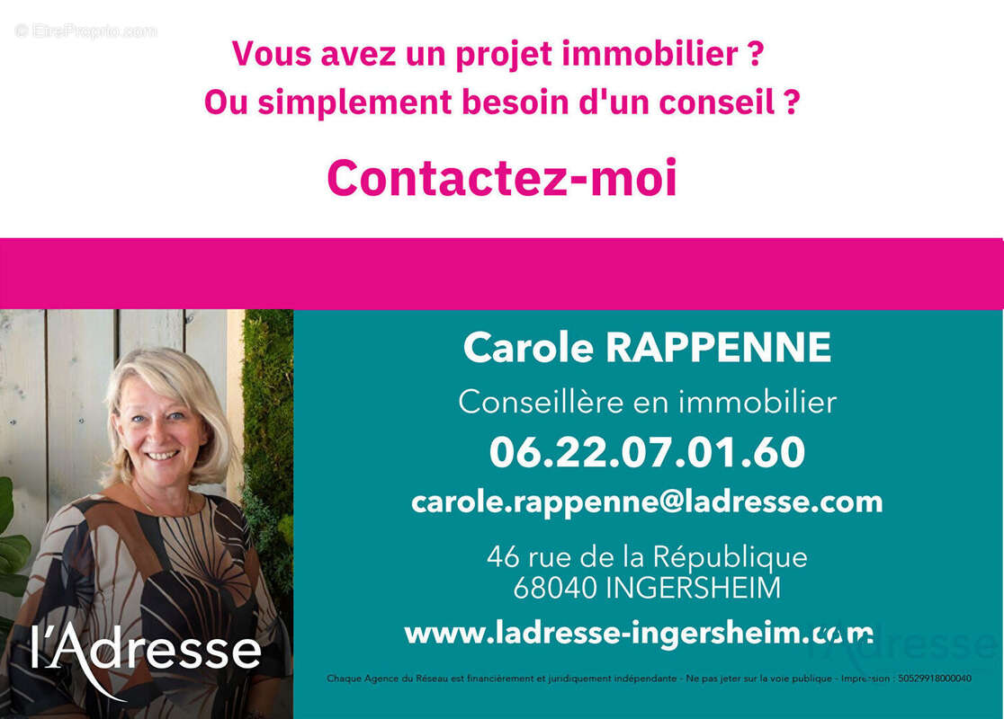 Appartement à RIXHEIM