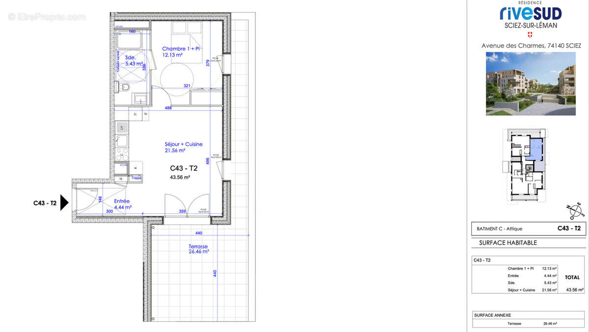 Appartement à SCIEZ