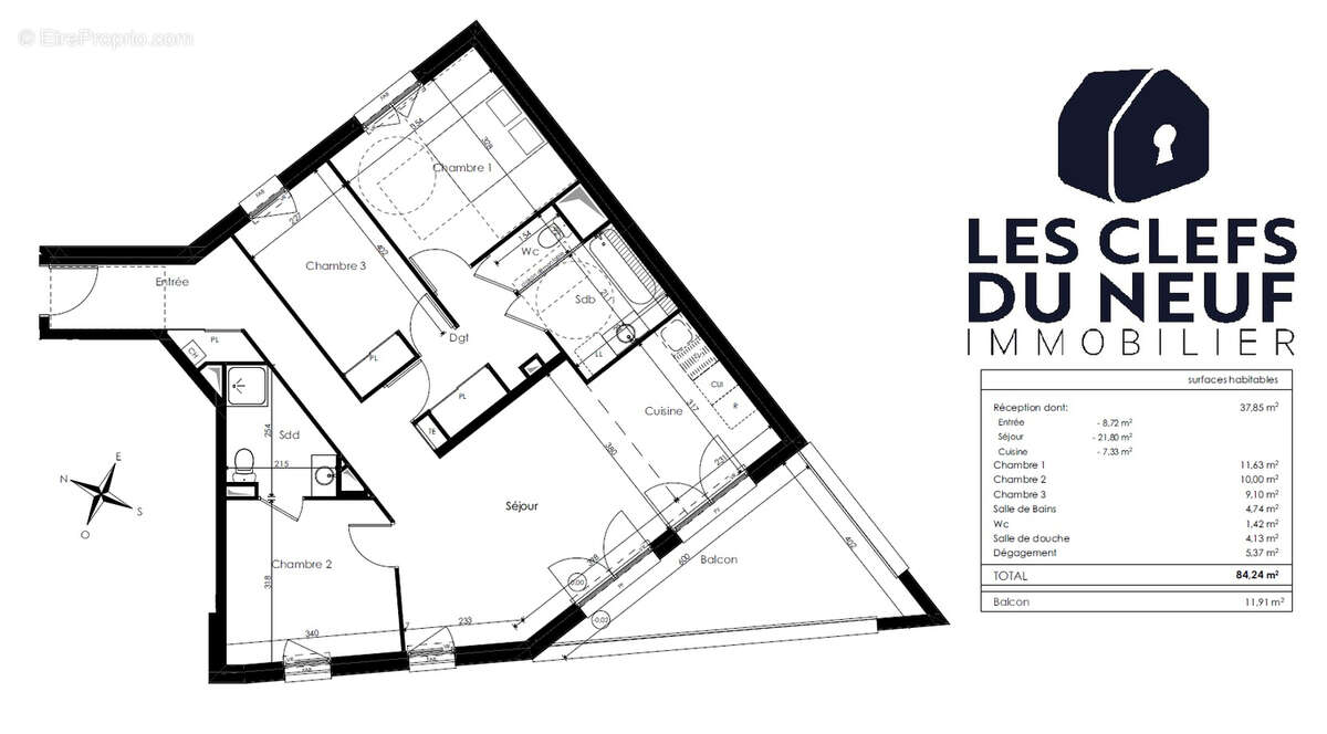 Appartement à VALENCIENNES