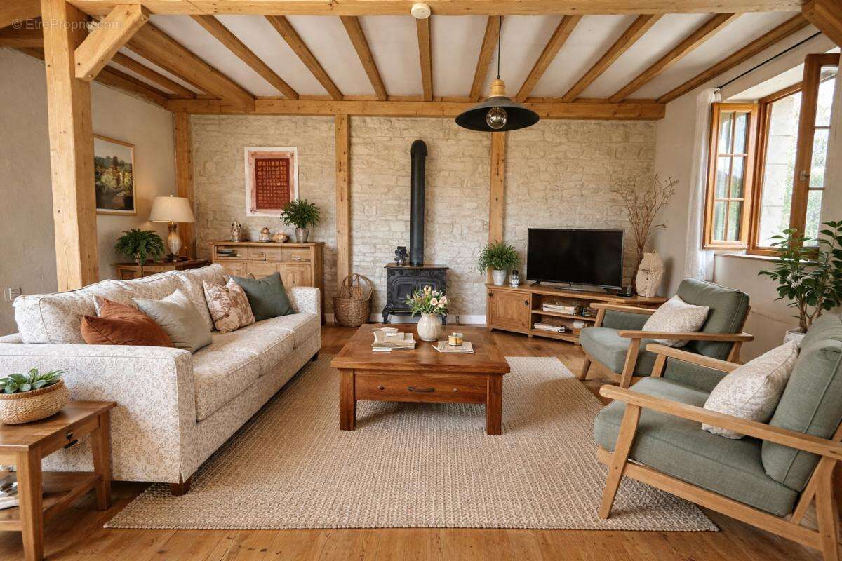 maison type longère en 2 parties avec gite ou autre activité - photo 2