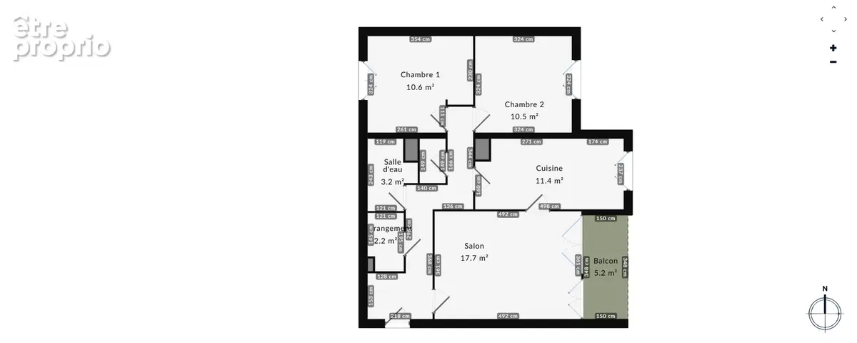 Appartement Angers 3 pièces 68 m2 avec terrasse Orgemont - photo 8